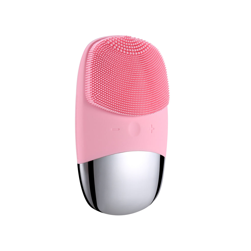Sonic silicone facial cleansing brush
