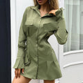 Women’s relaxed long-sleeve shirt dress