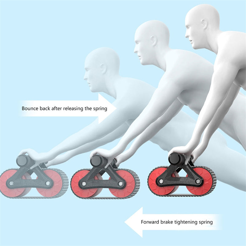 Automatic rebound ab roller - core training view 4