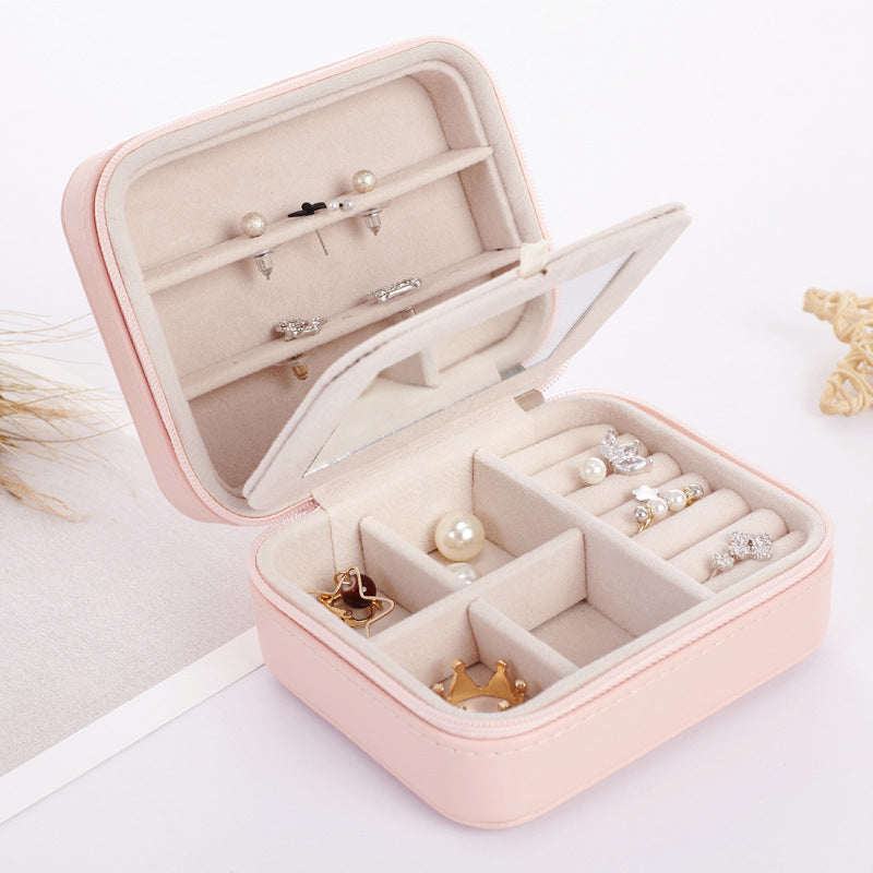 Mini travel jewelry case for rings and earrings