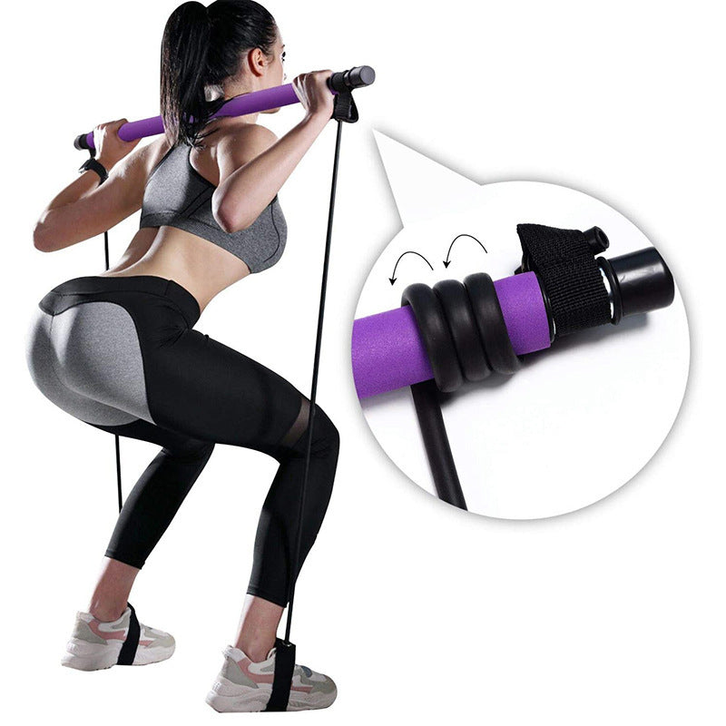 Portable Pilates resistance bar