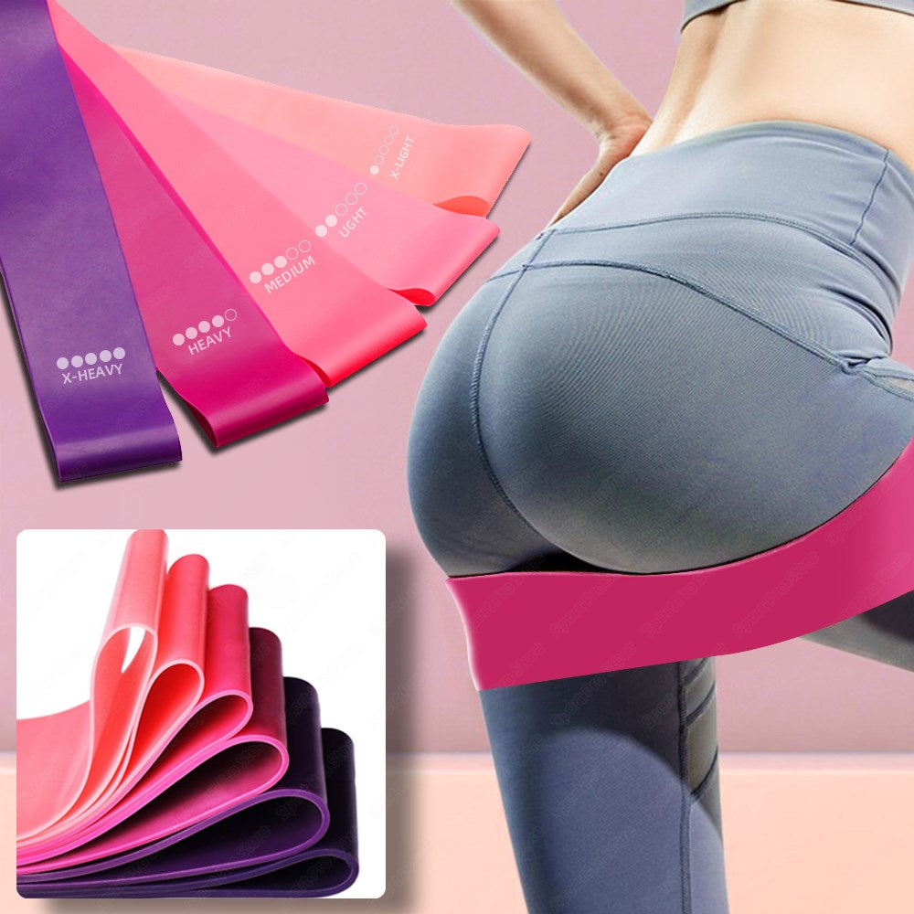 Mini resistance bands for fitness workouts