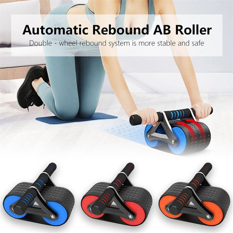 Automatic rebound ab roller with dual wheels - product view 1