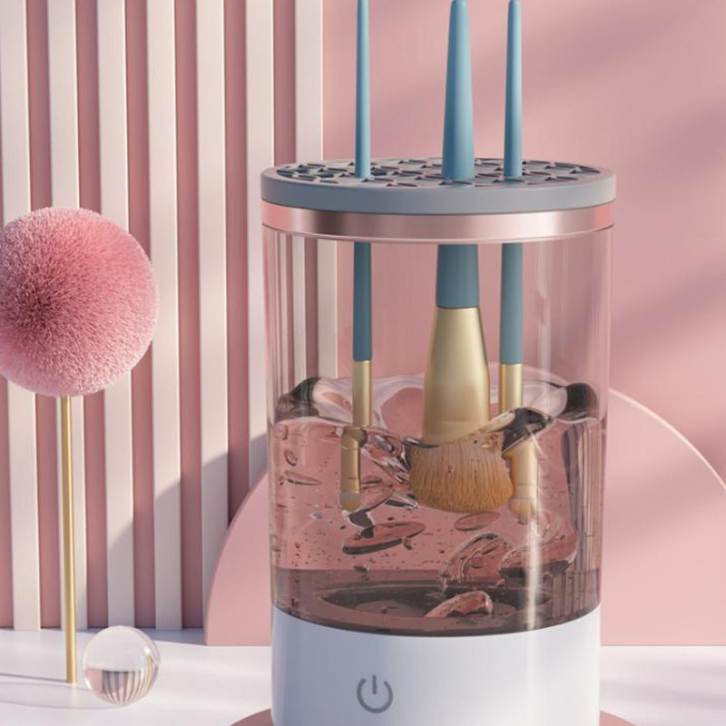 USB rotating electric makeup brush cleaner
