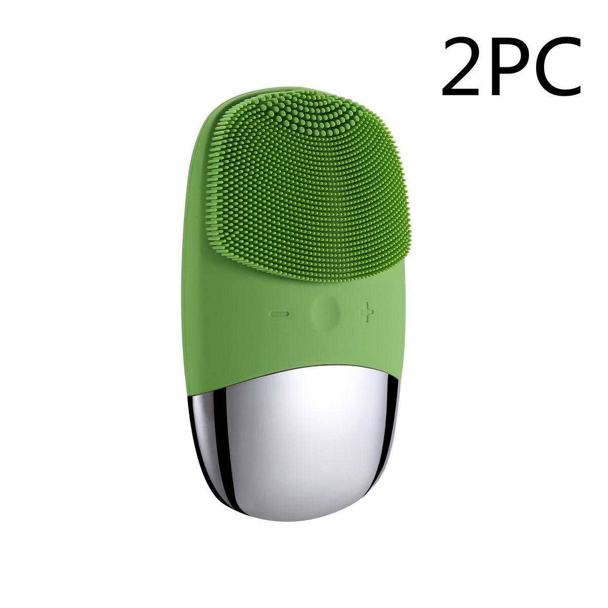 Sonic silicone facial cleansing brush
